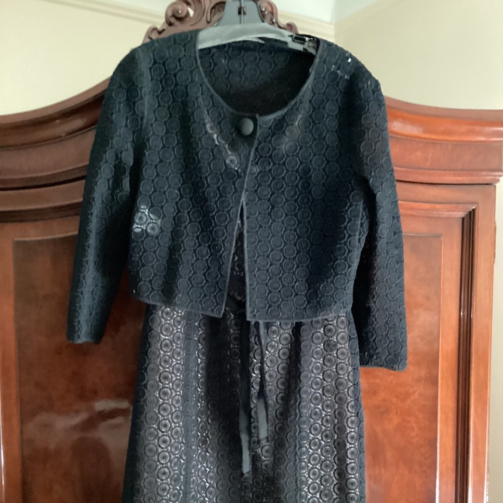 Moschino new with tags tank dress size 42/10 black with bolero jacket
